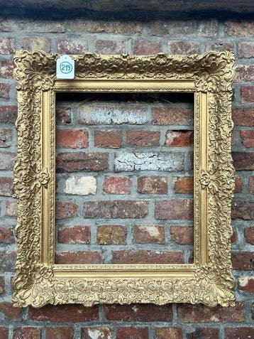 Lijst - 219. Antieke goud vergulde schilderijlijst. Voor