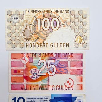 Nederland. - 10, 25, 100 Gulden - various dates - PL105,