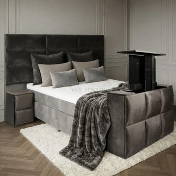 van Schaik Boxspring Platinum Deluxe met TV-Lift - 160 x 220