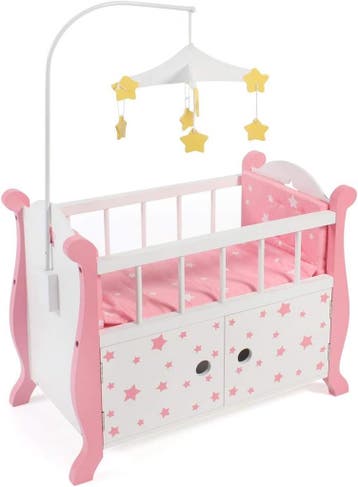 Poppenbed met kastdeurtjes: Retour deal, bijna weg is pech!, Kinderen en Baby's, Speelgoed | Poppenhuizen, Verzenden, Gebruikt