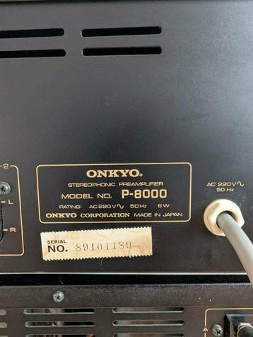 Onkyo - M-8000 P-8000 Ensemble hi-fi, Nieuw