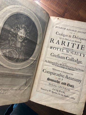 Grew, Nehemiah - Musaeum regalis societatis. Or a catalogue