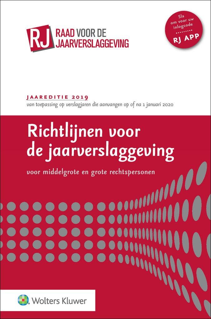 Richtlijnen voor de jaarverslaggeving, middelgrote en grote, Boeken, Economie, Management en Marketing, Gelezen, Verzenden