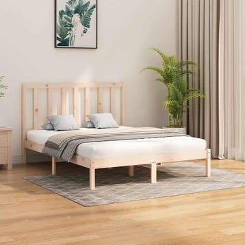 vidaXL Bedframe massief hout 160x200 cm, Verzenden