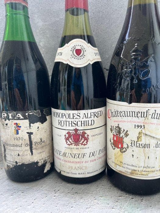 1969 chateauneuf du pape - Rhône, Verzamelen, Wijnen