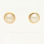 Boucles doreilles - 14 carats Or jaune Perle, Bijoux, Sacs & Beauté, Boucles d'oreilles
