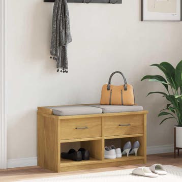 vidaXL Gangbankje SANDNES 87x40x50 cm massief grenenhout, Verzenden, Nieuw
