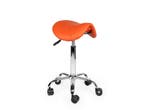 Kapperskruk Oranje - Standaard Zithoogte, In hoogte verstelbaar, Nieuw