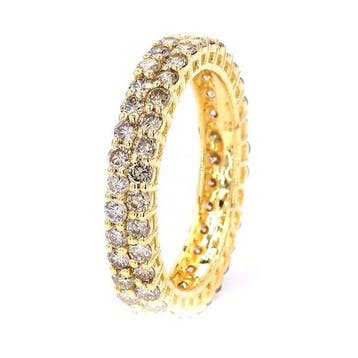 Zonder minimumprijs - Ring - 14 karaat Geel goud - 1.84ct.