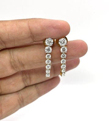 Sans prix de réserve - Boucles doreilles cloutées - 14
