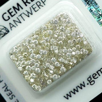 Sans prix de réserve - 442 pcs Diamant (Couleur naturelle) -, Handtassen en Accessoires, Edelstenen, Nieuw