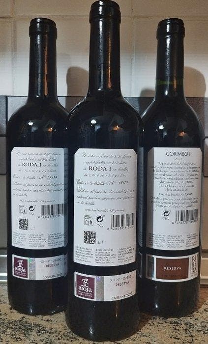 2018 Bodegas Roda, Corimbo l & 2020 Roda l x2 - Rioja, Collections, Vins