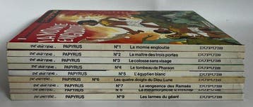 Papyrus T1 à T9 + suppléments - 9x C - 9 Album - Eerste druk, Nieuw