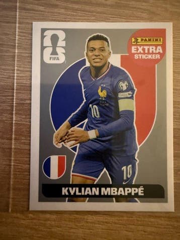 Panini FIFA World Cup 2026 Kylian Mbappé Extra stickers
