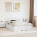 vidaXL Bedframe met hoofdeinde met lade Wit 160 x 200 cm, Verzenden, Nieuw