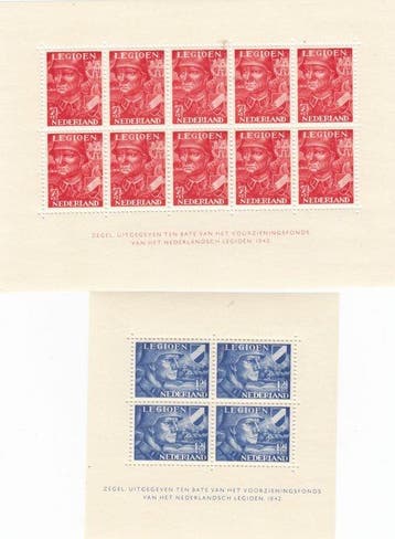 Nederland 1942 - Nederlandsch Legioen 3x bloksets - Michel: