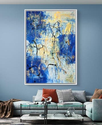 Irena Lenartowicz - Composition with Gold - XXL, Antiek en Kunst