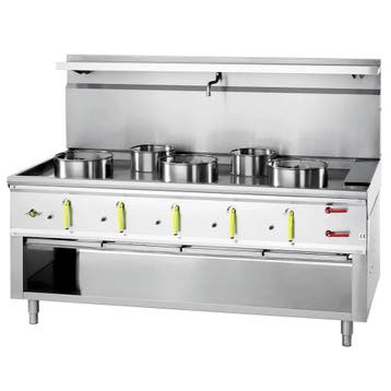 Wokfornuis | ASIA II | Gas | 2 Wokbranders (2x 20/25/35kW), Verzenden, Nieuw in verpakking