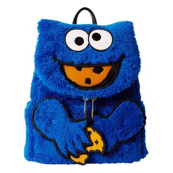 Sesame Street by Loungefly Plush Cookie Monster Mini Rugzak, Ophalen of Verzenden