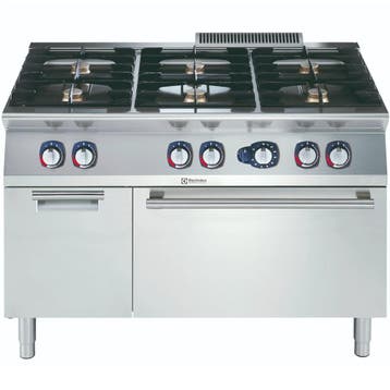 Fornuis + Oven | e-XP 700 | Gas | 6 Branders (6x 5.5kW) +, Verzenden, Nieuw in verpakking