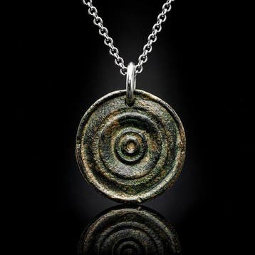 Époque Viking Bronze Le Soleil Éternel du Nord — Amulette