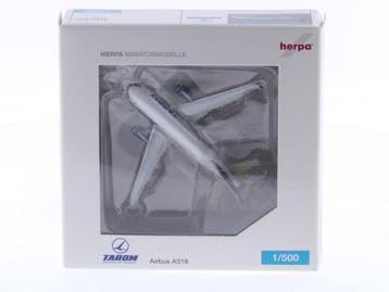 Schaal 1:500 Herpa 515405 Airbus A318 Tarom Reg. YR-ASA #..., Ophalen of Verzenden, Zo goed als nieuw