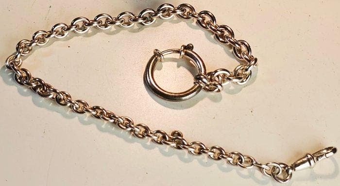 935 sterling Albert chain, Handtassen en Accessoires, Horloges | Heren