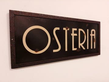marchesini insegne Rovigo - Ijzeren uithangbord Osteria -