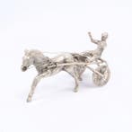 Renpaard & Sulky - Miniatuur figuur - .835 zilver