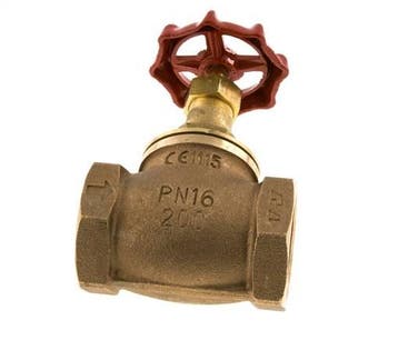 G 1-1/4 Robinet à soupape bronze 16 bar, Verzenden, Nieuw