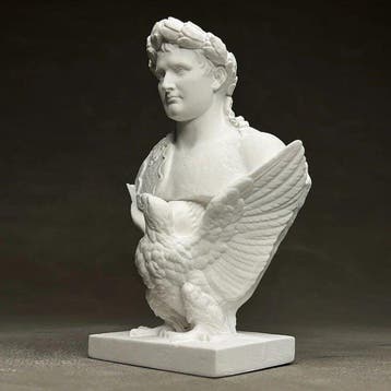 Beeldje, Buste impérial Napoléon - 13 cm - Gips