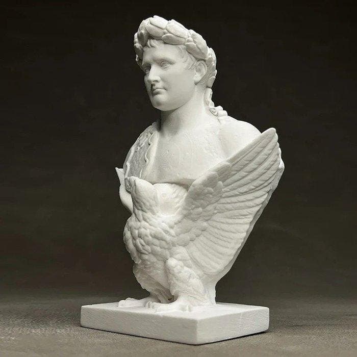Beeldje, Buste impérial Napoléon - 13 cm - Gips, Antiek en Kunst, Curiosa en Brocante
