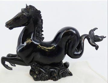 Beeld, Hippocampe en bronze dinspiration Renaissance , les, Antiquités & Art