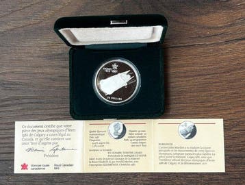 Canada. 20 Dollars 1987 - Jogos Olímpicos de Inverno de
