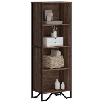 vidaXL Boekenkast 50x31x137,5 cm bewerkt hout bruin, Verzenden