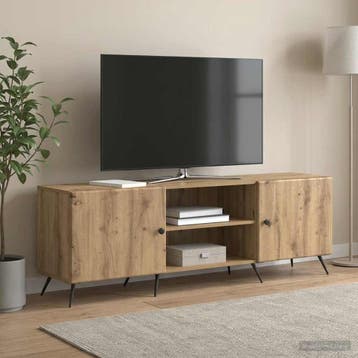 vidaXL TV Kast 150 x 31 x 50 cm Artisanaal eiken Bewerkt, Verzenden, Nieuw