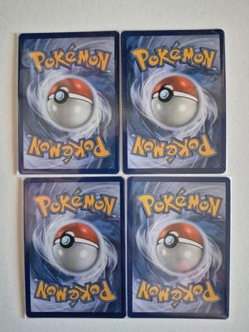 Pokémon - 4 Card Illustration complète, Secret rare, Foil -