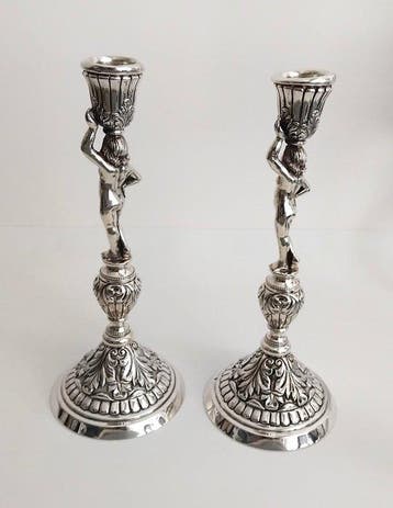 Kaarsenhouder (2) - .925 zilver