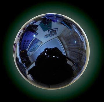 Gepolijste obsidiaanbol Negra. - Hoogte: 120 mm - Breedte:, Verzamelen