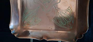 WMF - Plateau - plat de service - Cuivre - Art nouveau