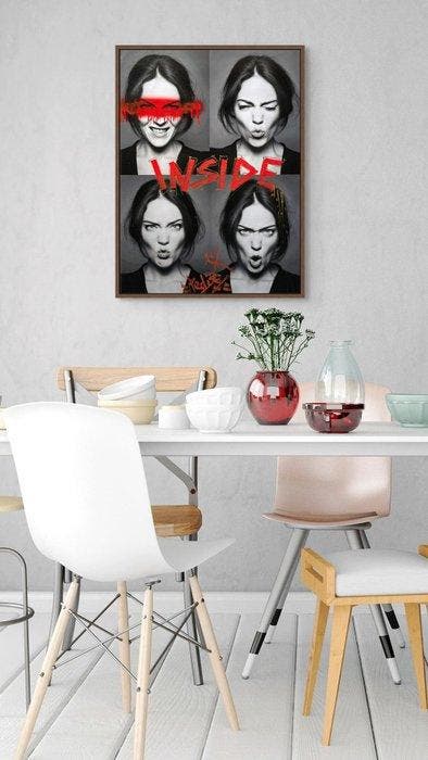 TedyZet - Four Emotions #2, Antiquités & Art, Art | Peinture | Moderne