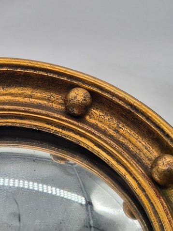 Spiegel- Klassieke convexe spiegel – heksen spiegel –, Antiek en Kunst