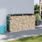 vidaXL Haardhoutopslag 180x45x100 cm gegalvaniseerd staal, Verzenden
