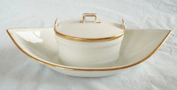 Porcelaine de Paris - Manufacture Nast - Boterschotel -