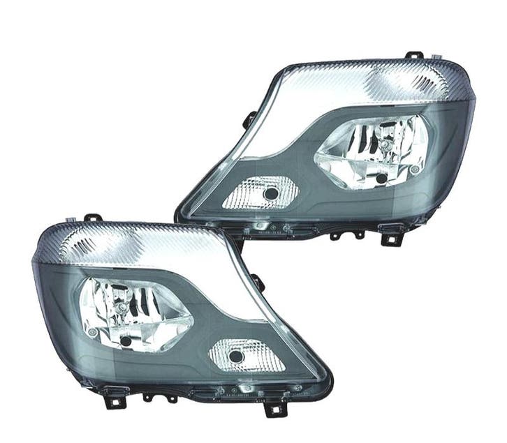 Phares Pour Mercedes Sprinter 13-18 Fond Noir, Autos : Pièces & Accessoires, Éclairage, Envoi