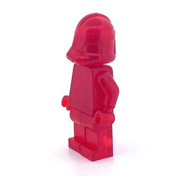 Lego - Figure - Clone trooper rood transparante satijn -