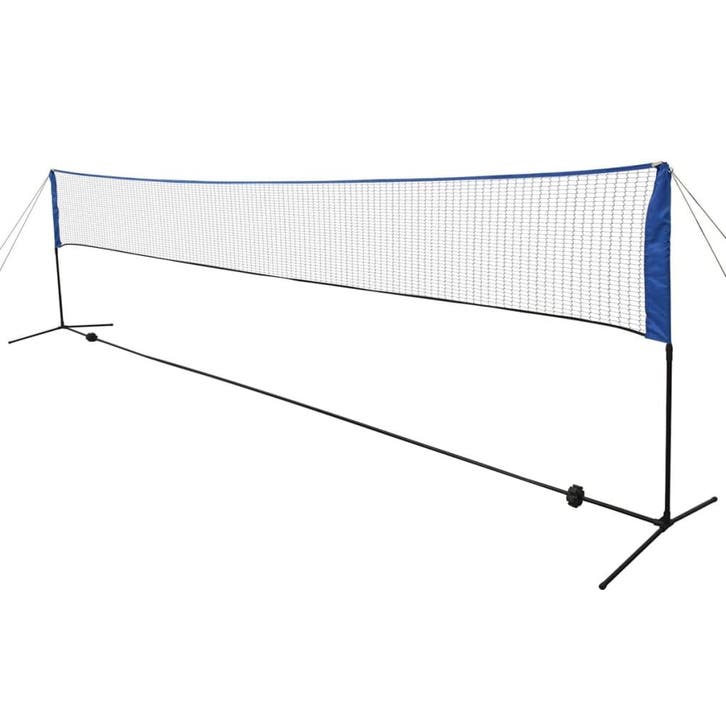 vidaXL Badmintonnet met shuttles 600 x 155 cm, Sport en Fitness, Badminton, Nieuw, Verzenden