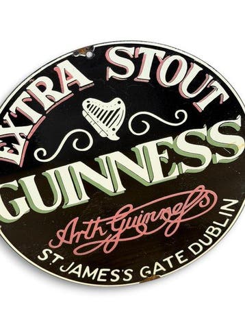 Guinness - Plaque émaillée - Émail