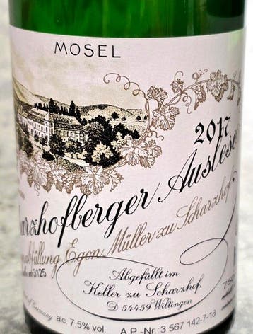 2017 & 2018 Egon Müller Scharzhofberger - Moezel Auslese - 2, Nieuw