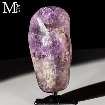 Améthyste violette Grand cristal poli Améthyste polie en, Collections